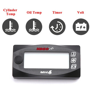 Nouveau Jauge de <span class=keywords><strong>Température</strong></span> d'Huile Universelle Noire pour Moto <span class=keywords><strong>Koso</strong></span> Quatre-en-un : <span class=keywords><strong>Température</strong></span> de l'Eau / <span class=keywords><strong>Température</strong></span> d'Huile / Voltmètre / Horloge - Product Image 4