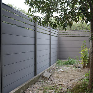 Clôture WPC <span class=keywords><strong>anthracite</strong></span> à prix d'usine | Installation facile de bricolage | pour jardin, parc et piscine CLÔTURE WPC - Product Image 1