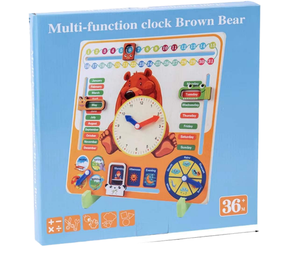 Produits de dropshipping 2026 : Calendriers et horloges à thème ours de dessin animé et saisons météorologiques, en matériaux de contreplaqué, service de sourcing en Chine - Product Image 3