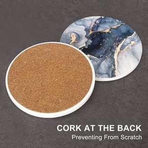 Posavasos de cerámica con soporte: El mejor absorbente decorativo para taza de café, bebida, vino, cerveza adecuado para mesa y bar - Product Image 4