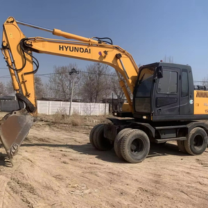 Schnell reise koreanisch 15 tonnen gebrauchter Hyundai 150 RAD Bagger 150 W radantrieb 150w-7 150w-9 140W 200W - Product Image 1