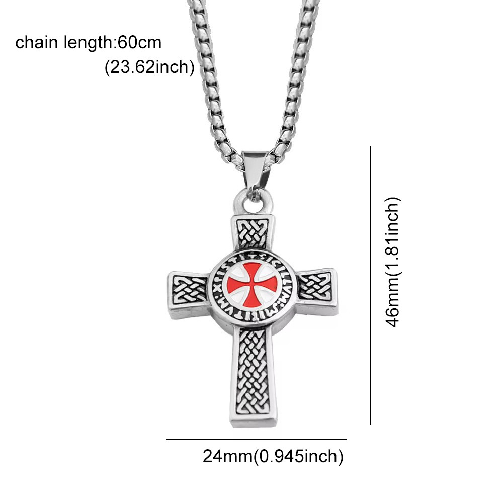 Pendentif couleur acier avec chaîne de 60 cm