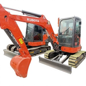 Miniexcavadora Kubota de 2 y 3 toneladas con cucharón de excavación y hoja dozer, excavadora compacta con giro de cola cero y cambio rápido de cabezal. - Product Image 1