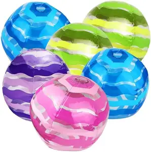 10 pouces 6 Pack extérieur en gros couleurs assorties ballon de plage ballons de plage gonflables pour enfants adultes