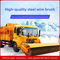 Balayeuse à neige montée sur véhicule, brosse rotative frontale, machine de déneigement, grande capacité, multifonctionnelle, pour routes extérieures, 8 kg