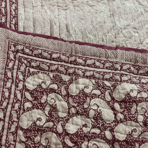 Colcha Kantha de Algodón 100% Puro, Hecha a Mano, de la Mejor Calidad, Colcha Kantha Orgánica Reversible para Usos Invernales - Product Image 1