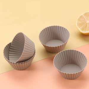 Moule à <span class=keywords><strong>cupcakes</strong></span> rond carré en forme de cœur en silicone de qualité alimentaire écologique non toxique réutilisable sac OPP outil de cuisson pour les fêtes d'anniversaire - Product Image 3