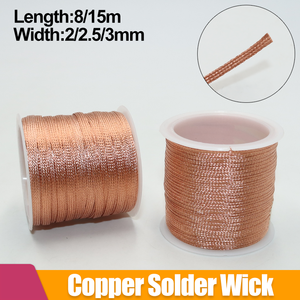 Strong 15/8M Solder Wick Desoldering Copper Wire Mesh Braid 2/2.5/3.0mm PCB BGA Remover Tin Welding <strong>Electronics</strong> <strong>Repair</strong> <strong>Part</strong> - Product Image 2