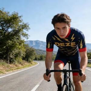 Zede - Maillot de Ciclismo Personalizado y Duradero para Hombre, con Estampado por Sublimación, Absorbente de Humedad, para Ciclismo de Carretera y Eventos de Carreras - Product Image 4