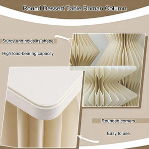 1 Pieza <span class=keywords><strong>de</strong></span> Decoración para Mesa <span class=keywords><strong>de</strong></span> Postres <span class=keywords><strong>de</strong></span> Boda, Columnas <span class=keywords><strong>de</strong></span> Papel Plegables <span class=keywords><strong>de</strong></span> 60 Páginas con Tapa Acrílica, Ligeras y Resistentes - Product Image 5
