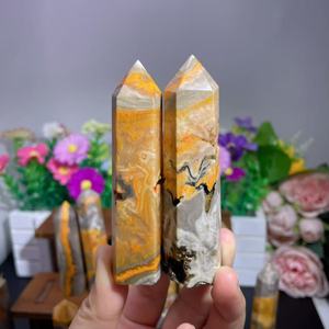 Piedras Preciosas Curativas al por Mayor, Torre Espiritual de <span class=keywords><strong>Jaspe</strong></span> Abeja, Cristal Tallado para Decoración del Hogar - Product Image 4
