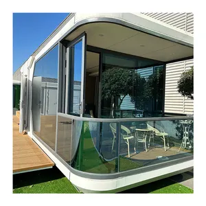 High End Life Living Mobile Container Hotel / Prefabricated Futuristic Capsule House For Touring Car/Prefab house