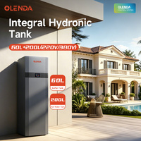 Tanque Hidrónico de Fácil Instalación de 60L+200L con Control Inteligente de Doble Zona y Conexión Multidispositivo