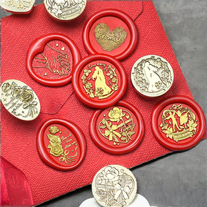 Meilleur <span class=keywords><strong>prix</strong></span> RP TT07 Série Thanksgiving Tête de sceau de cire standard en bois motif dinde et citrouille décorative pour logo personnalisé DIY - Product Image 2