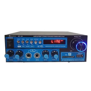A fabricação profissional 220V/amplificador audio sadio azul 12V para carros