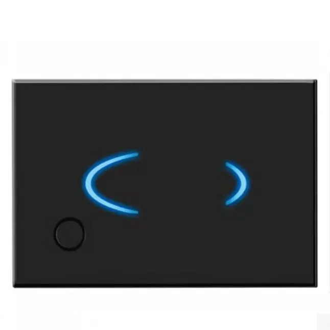 AXENT concealed cistern sensor push plate black color with blue light