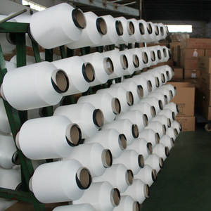 Certificat GRS 4075 Fil de polyester teint en continu avec âme en polyester et revêtement en élasthanne CN pour la fabrication de tissus en dentelle - Product Image 3