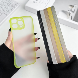 Étui de téléphone portable ultra-fin deux-en-un TPU+PC givré translucide anti-traces de doigts résistant aux chocs pour 16/15 - Product Image 4