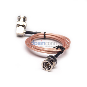 RF cáp đồng trục kết nối BNC đồng trục Nam để BNC góc bên phải cắm máy ảnh mở rộng cáp rg316 - Product Image 4