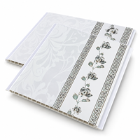 Panneau de plafond en PVC imprimé par transfert thermique, imperméable, décoratif, creux, facile à installer, matériau de revêtement mural intérieur