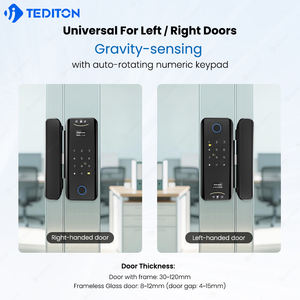 Cerradura Inteligente para Puerta <span class=keywords><strong>de</strong></span> Vidrio TUYA con Reconocimiento Facial, Acceso por Contraseña Deslizante, Almacenamiento <span class=keywords><strong>de</strong></span> Datos en la Nube, para Hogar, Oficina y Hotel - Product Image 3