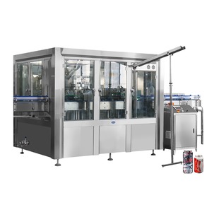 <b>Small</b> Automatic Mechanical Motor & <b>Pump</b> Plastic Glass Jar Soda Filling High Accuracy Beverage Canning Machine - Product Image 5