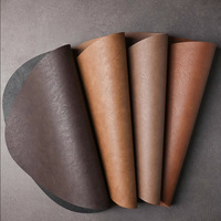 Logo personnalisé Couverts Ensemble de napperons américains en cuir multicolore Étanche Set de napperons pour le dîner pour la table à manger