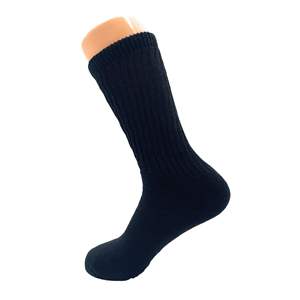 Chaussettes longues en coton pour femmes, mi-mollet, style classique, absorbantes, antibactériennes, avec motif brodé, pour l'automne, décontractées - Product Image 4
