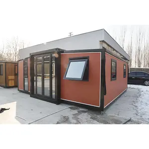 Customized design layout 20ft 40ft foldable expandable prefabricated modular folding portable container house