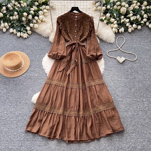 Vestido de Moda Elegante con Cuello Alto Estilo Vintage Francés Primavera 2026, Vestido Casual para Mujer - Product Image 4