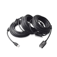 Cable alargador usb 2,0 de 25m, macho a hembra, con 3 IC, color negro, disponible