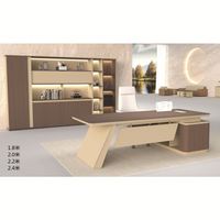Bureau d'ordinateur de style minimaliste italien pour la maison et le bureau, bureau de direction simple et haut de gamme
