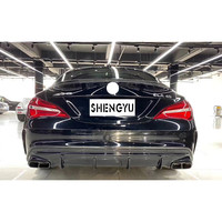 Convient pour Benz CLA W117 2014-2019 mise à niveau vers le modèle CLA45 AMG avec pare-chocs avant et arrière et calandre et jupe latérale