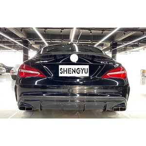 Convient pour Benz CLA W117 2014-2019 mise à niveau vers le modèle CLA45 <span class=keywords><strong>AMG</strong></span> avec pare-chocs avant et arrière et calandre et jupe latérale - Product Image 5