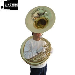 2023 Jingying เพลงลมทองเหลือง, ร่างกายทองเหลือง Cupronickel วาล์วแล็กเกอร์ทอง <span class=keywords><strong>sousaphone</strong></span> มืออาชีพ - Product Image 1