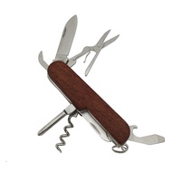 Hochwertiges multifunktion ales kleines Messer Klappmesser mit Schere Holz messer Schlüssel ring für Camping im Freien