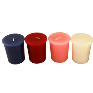 Wedding Party Holiday and Home Decoration 1.8oz Unscented Candles Ivory Votive Candles Bulk