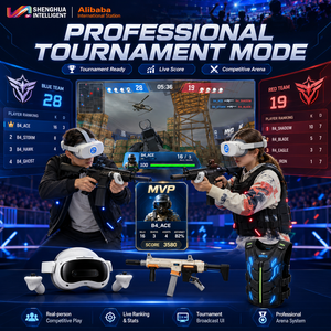 Lunettes AR de réalité augmentée, équipement de jeu de tir interactif en intérieur avec 4 casques Ultra, prise en charge MR CS, multijoueur - Product Image 3