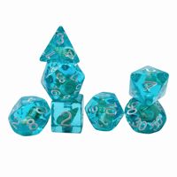 Set Dadu Resin Polihedron 16mm Grosir untuk Permainan D&D RPG, Dadu Persegi & Dadu Bermain Kustom untuk Dungeon and Dragons