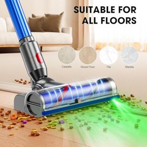 Cabezal de fregona de limpieza, alfombra eléctrica, suelo duro, cabezal de cepillo láser verde para Dysons V7 <span class=keywords><strong>V8</strong></span> V10 V11 V15, piezas de <span class=keywords><strong>aspiradora</strong></span> - Product Image 2