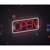 Dropshipping ouvert 24h/24, livraison express, sans MOQ, enseigne néon LED personnalisée en acrylique RGB multicolore pour vendeurs Etsy