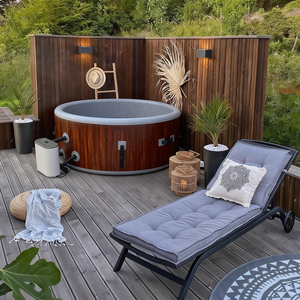 <span class=keywords><strong>Jacuzzi</strong></span> gonflable <span class=keywords><strong>pliable</strong></span> rond sur mesure pour 4 personnes avec système de chauffage et de jets d'air pour un usage domestique - Product Image 1