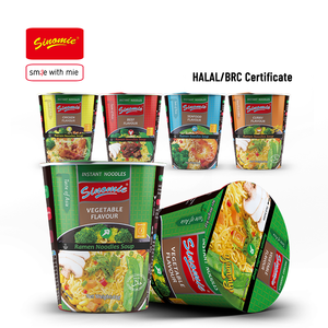 Nouilles instantanées en gobelet de 65 g, saveur de légumes, vente chaude SINOMIE, acceptation de la saveur OEM - Product Image 1
