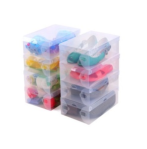 กล่องรองเท้าพลาสติกใสแบบพับได้ PP กล่องเก็บรองเท้าแบบใส กล่องเก็บของพลาสติกแบบพับได้และซ้อนกันได้ - Product Image 1