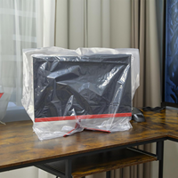 Sac d'emballage personnalisé en film plastique transparent à haute pression PE grand sac plat étanche en PE épais