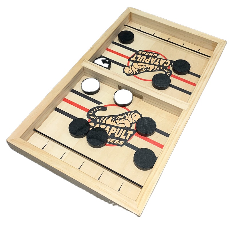 Меньший размер настольная хоккейная игра, Быстрый слинг шайба настольная игра катапульты шахматы бампер шахматы игрушки футбольный мяч