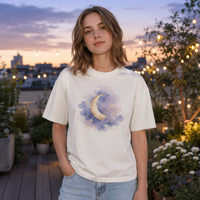T-shirt en coton 270 GSM 100 % coton, imprimé graphique personnalisé, décontracté pour femme, été, biologique, vente en gros, t-shirt personnalisé