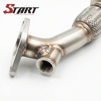 Nouveau collecteur d'échappement droit à longueur égale pour WRX STI EJ20 EJ25 (2002-2021) en acier inoxydable avec tuyau montant de 40 mm
