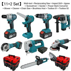 (8+1/11+2/16+2) Ensemble d'outils multifonctionnels universels à têtes interchangeables, batterie au lithium sans balais 21v - Product Image 2