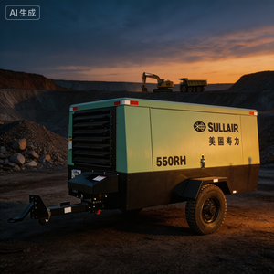 Compresseur d'air Sullair 555 CFM <span class=keywords><strong>17</strong></span> bars pour le forage de roches et les travaux de pieutage - Product Image 6